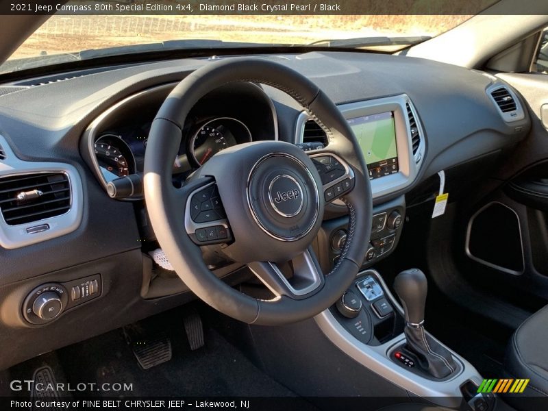 Diamond Black Crystal Pearl / Black 2021 Jeep Compass 80th Special Edition 4x4