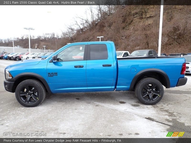 Hydro Blue Pearl / Black 2021 Ram 1500 Classic Quad Cab 4x4