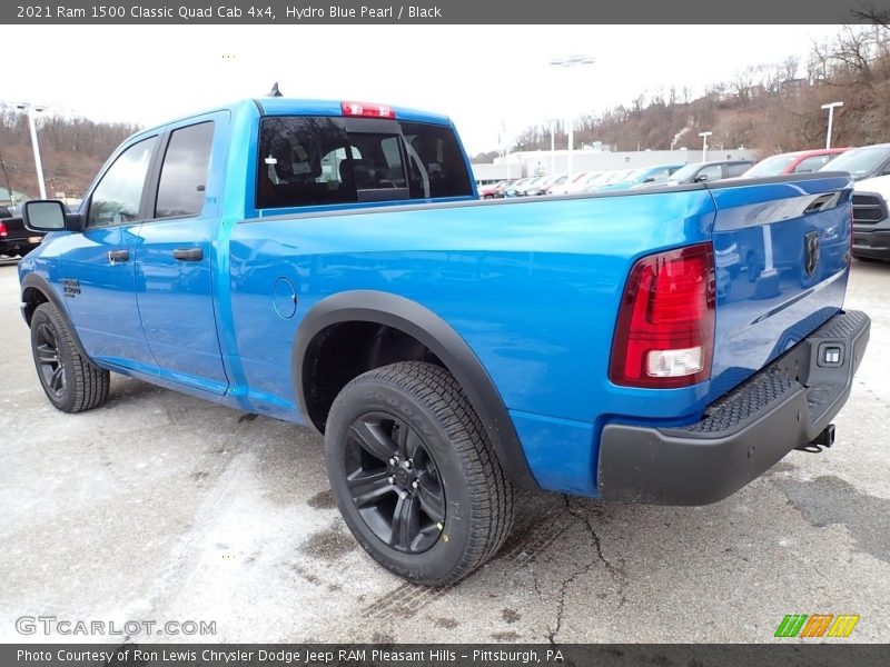 Hydro Blue Pearl / Black 2021 Ram 1500 Classic Quad Cab 4x4