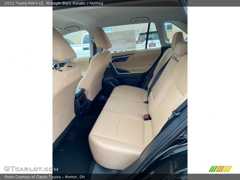 Midnight Black Metallic / Nutmeg 2021 Toyota RAV4 LE