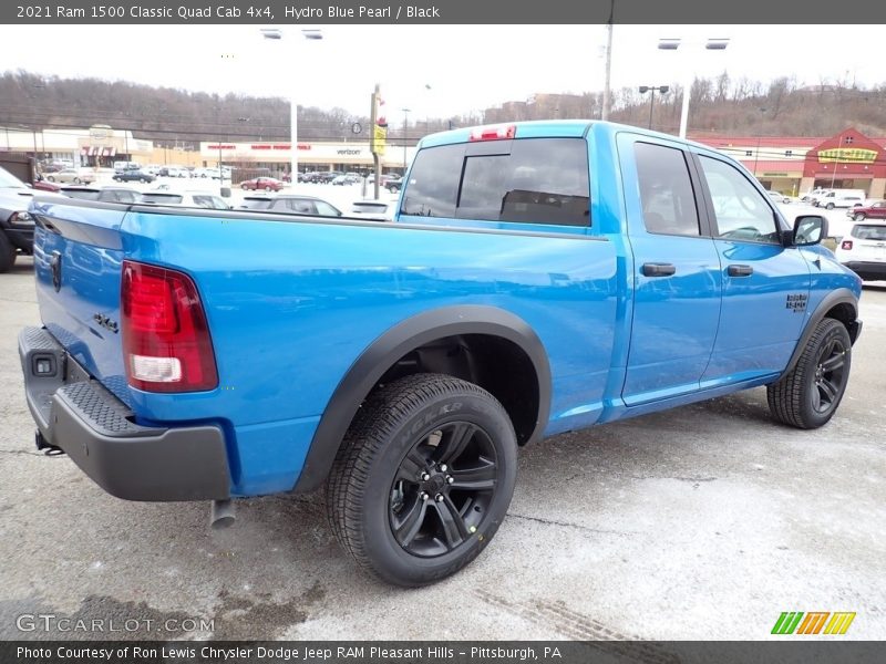 Hydro Blue Pearl / Black 2021 Ram 1500 Classic Quad Cab 4x4