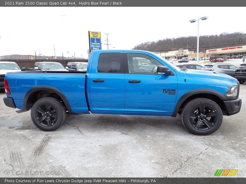 Hydro Blue Pearl / Black 2021 Ram 1500 Classic Quad Cab 4x4
