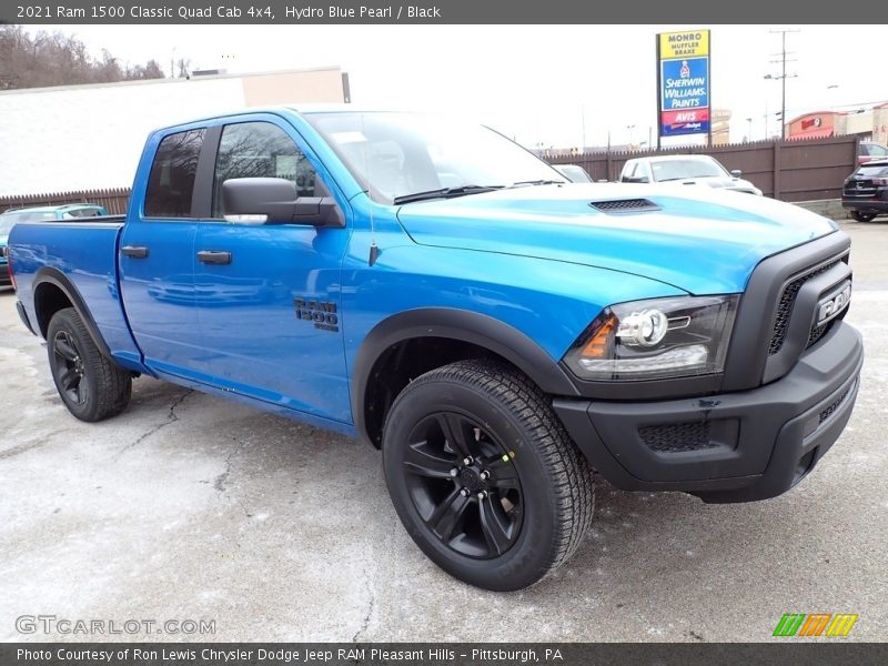 Hydro Blue Pearl / Black 2021 Ram 1500 Classic Quad Cab 4x4