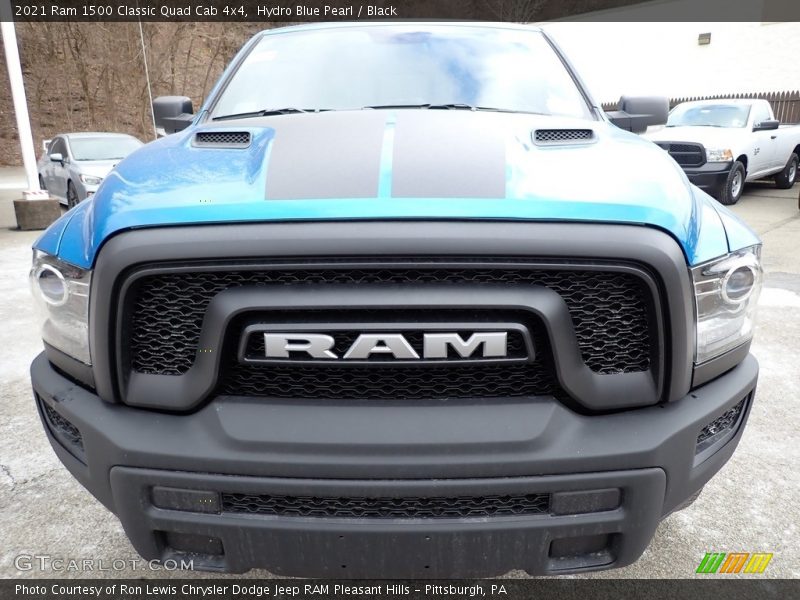 Hydro Blue Pearl / Black 2021 Ram 1500 Classic Quad Cab 4x4