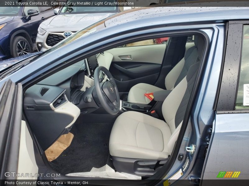 Front Seat of 2021 Corolla LE