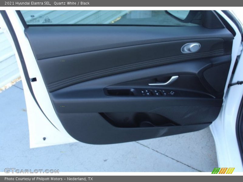 Quartz White / Black 2021 Hyundai Elantra SEL