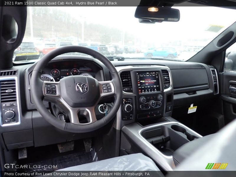Hydro Blue Pearl / Black 2021 Ram 1500 Classic Quad Cab 4x4