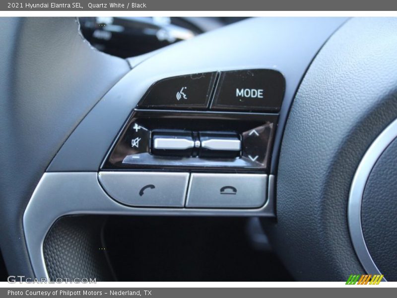 Quartz White / Black 2021 Hyundai Elantra SEL