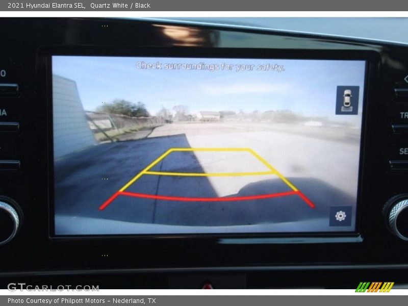 Quartz White / Black 2021 Hyundai Elantra SEL