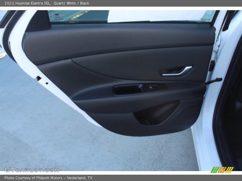 Quartz White / Black 2021 Hyundai Elantra SEL