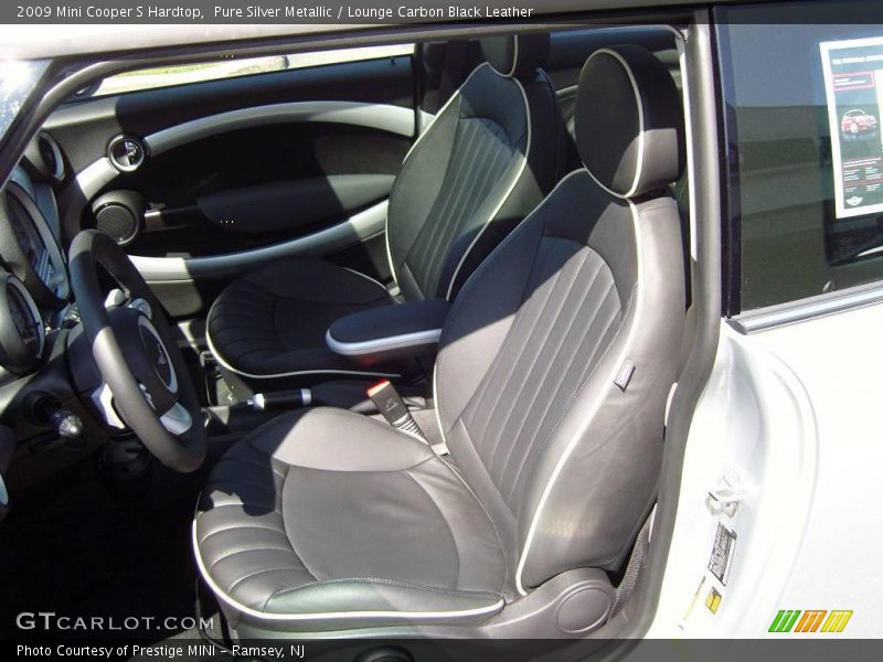 Pure Silver Metallic / Lounge Carbon Black Leather 2009 Mini Cooper S Hardtop