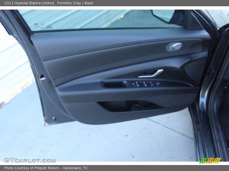 Portofino Gray / Black 2021 Hyundai Elantra Limited
