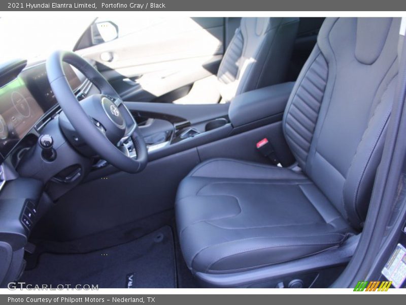 Portofino Gray / Black 2021 Hyundai Elantra Limited