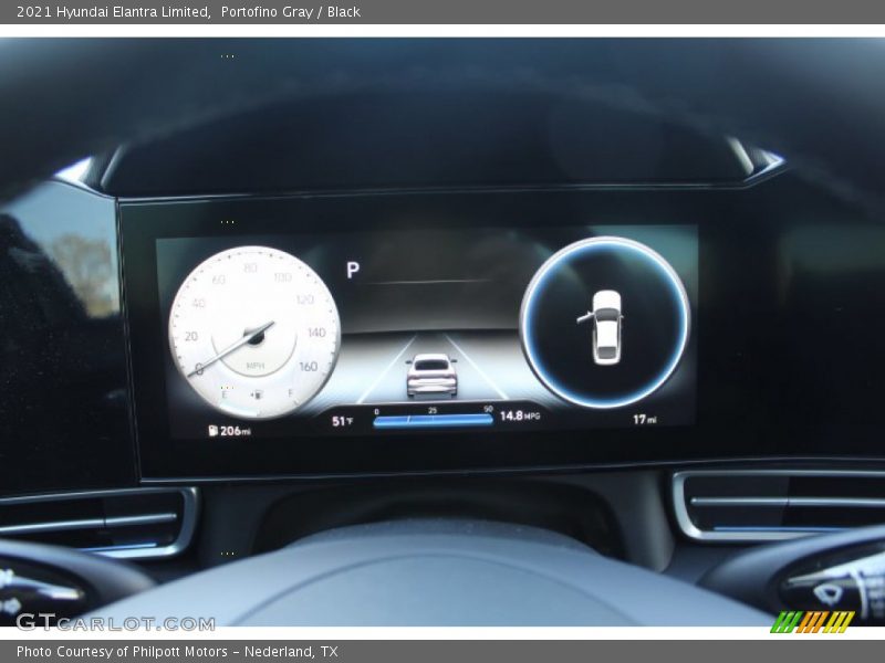 Portofino Gray / Black 2021 Hyundai Elantra Limited