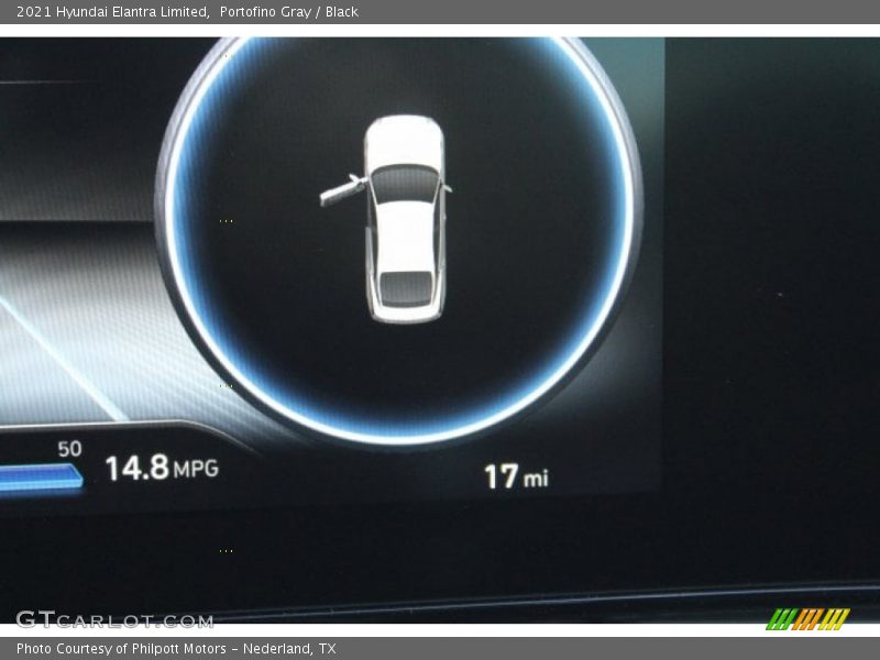 Portofino Gray / Black 2021 Hyundai Elantra Limited