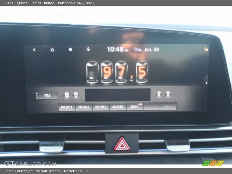 Portofino Gray / Black 2021 Hyundai Elantra Limited