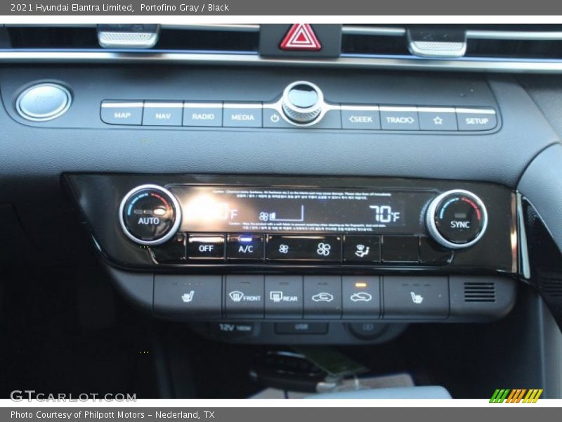 Portofino Gray / Black 2021 Hyundai Elantra Limited