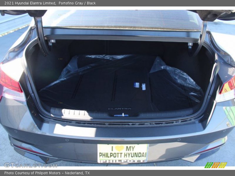 Portofino Gray / Black 2021 Hyundai Elantra Limited