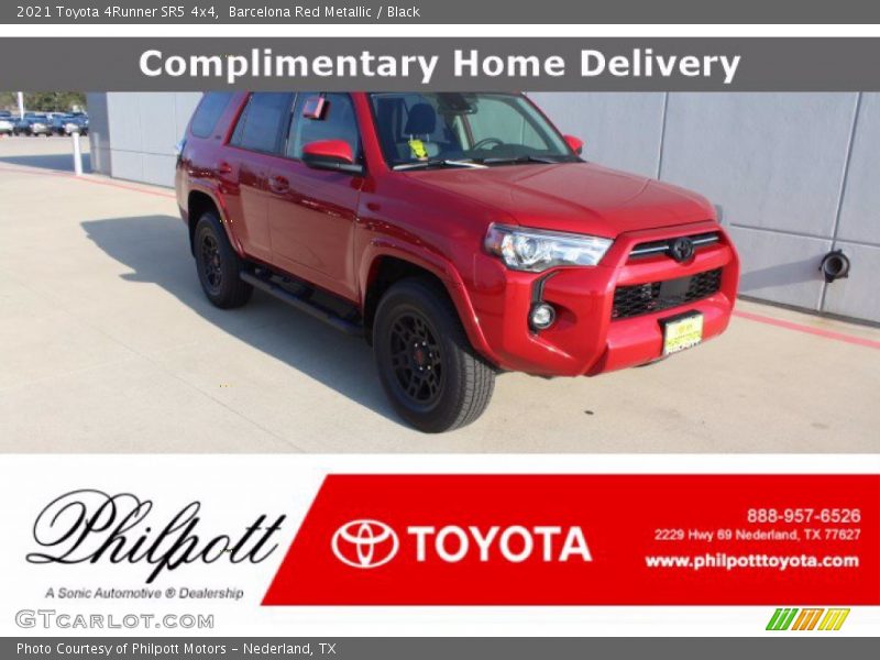 Barcelona Red Metallic / Black 2021 Toyota 4Runner SR5 4x4