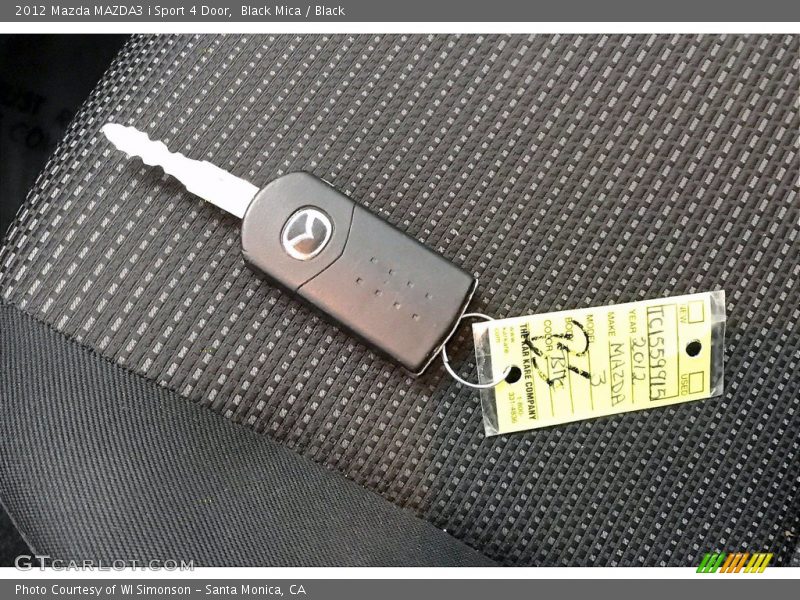 Black Mica / Black 2012 Mazda MAZDA3 i Sport 4 Door
