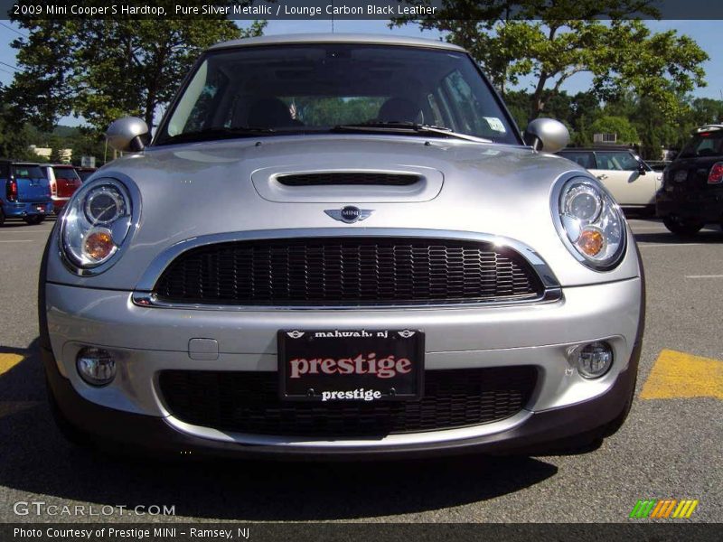Pure Silver Metallic / Lounge Carbon Black Leather 2009 Mini Cooper S Hardtop