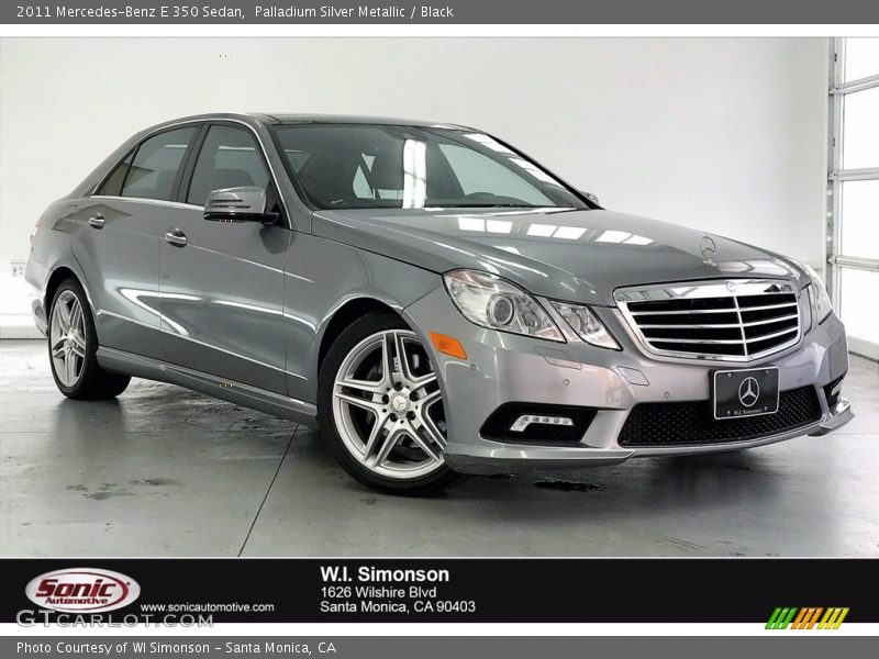 Palladium Silver Metallic / Black 2011 Mercedes-Benz E 350 Sedan