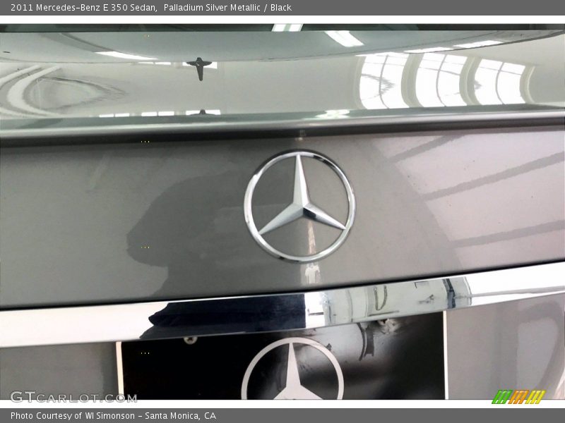 Palladium Silver Metallic / Black 2011 Mercedes-Benz E 350 Sedan
