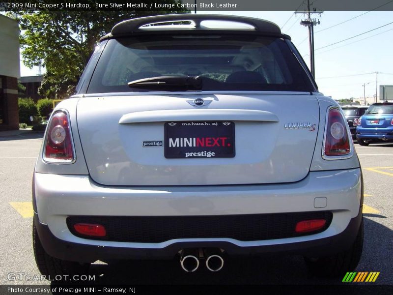 Pure Silver Metallic / Lounge Carbon Black Leather 2009 Mini Cooper S Hardtop