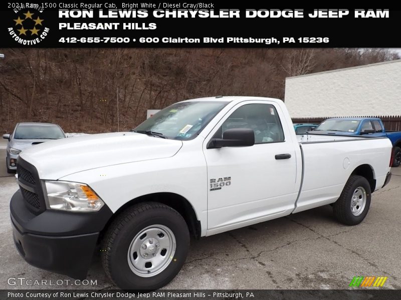Bright White / Diesel Gray/Black 2021 Ram 1500 Classic Regular Cab