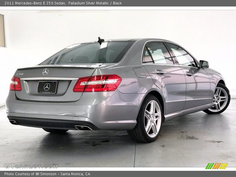 Palladium Silver Metallic / Black 2011 Mercedes-Benz E 350 Sedan