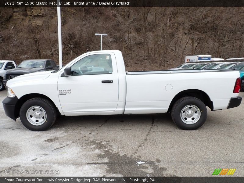 Bright White / Diesel Gray/Black 2021 Ram 1500 Classic Regular Cab