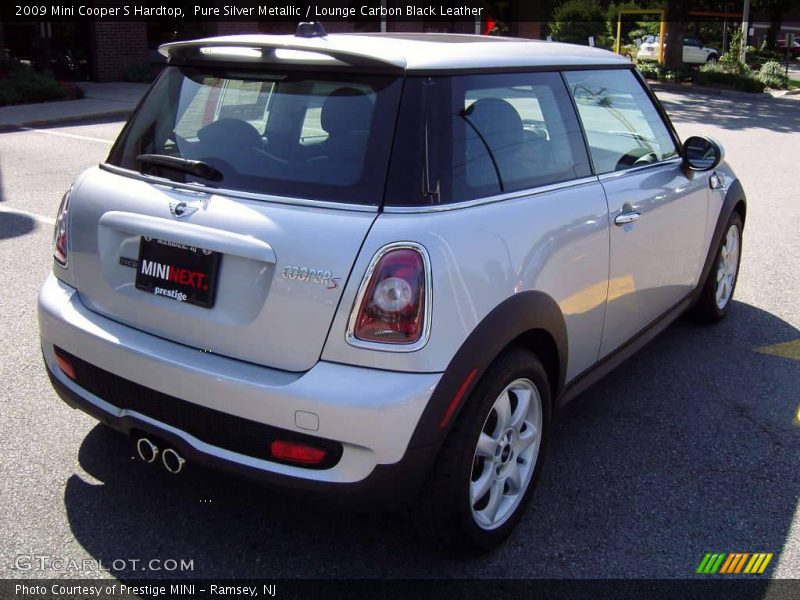 Pure Silver Metallic / Lounge Carbon Black Leather 2009 Mini Cooper S Hardtop