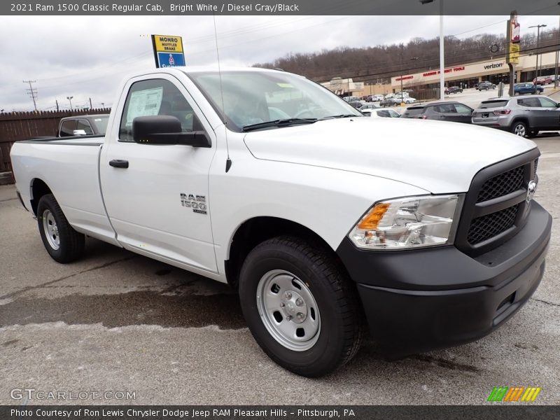 Bright White / Diesel Gray/Black 2021 Ram 1500 Classic Regular Cab