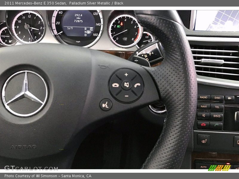 Palladium Silver Metallic / Black 2011 Mercedes-Benz E 350 Sedan