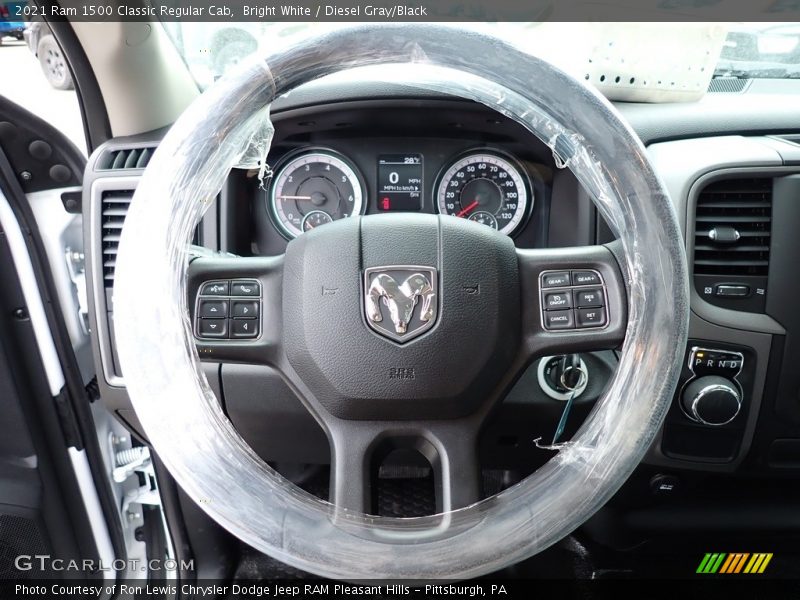 Bright White / Diesel Gray/Black 2021 Ram 1500 Classic Regular Cab