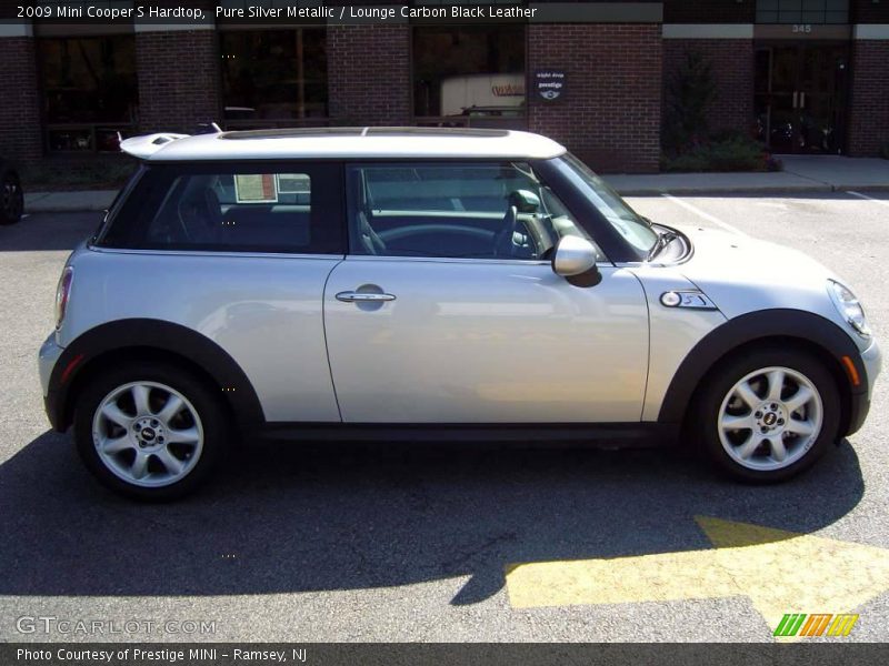 Pure Silver Metallic / Lounge Carbon Black Leather 2009 Mini Cooper S Hardtop