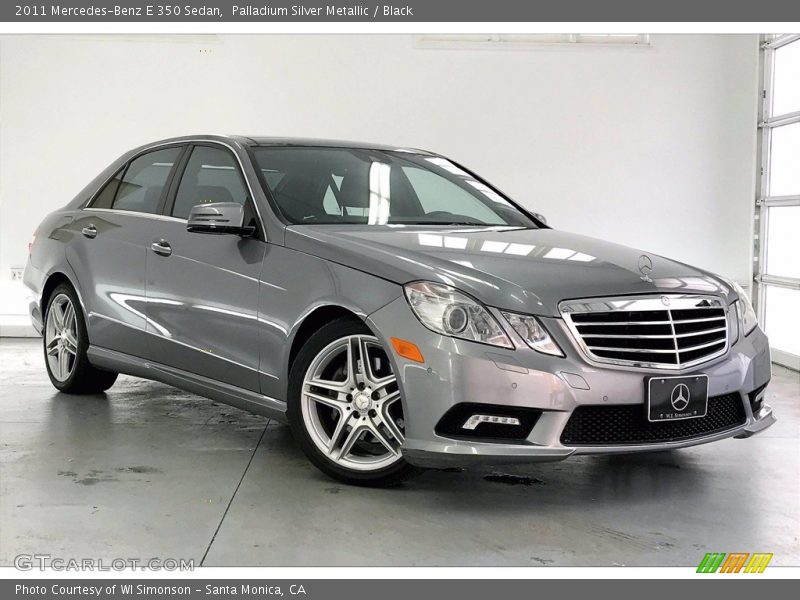 Palladium Silver Metallic / Black 2011 Mercedes-Benz E 350 Sedan