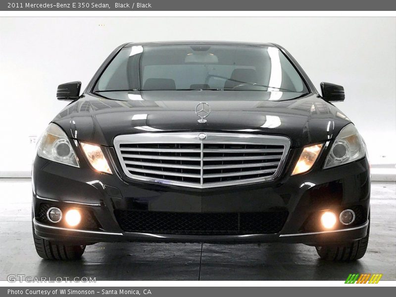 Black / Black 2011 Mercedes-Benz E 350 Sedan