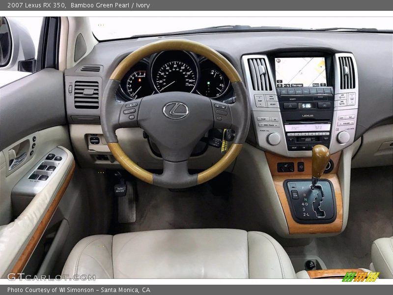 Bamboo Green Pearl / Ivory 2007 Lexus RX 350