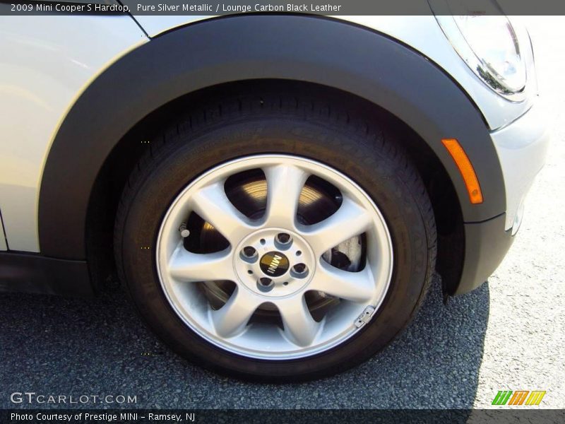 Pure Silver Metallic / Lounge Carbon Black Leather 2009 Mini Cooper S Hardtop