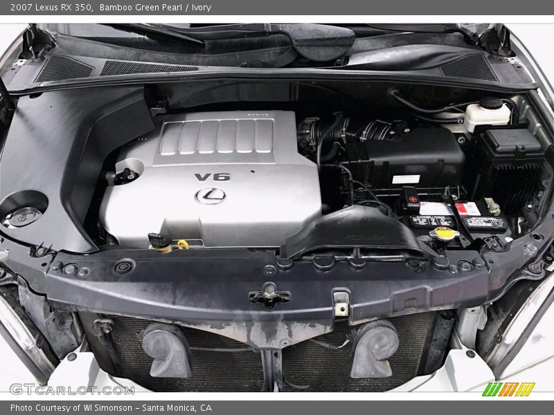Bamboo Green Pearl / Ivory 2007 Lexus RX 350