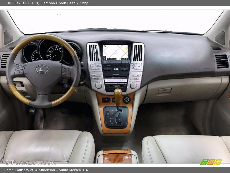 Bamboo Green Pearl / Ivory 2007 Lexus RX 350