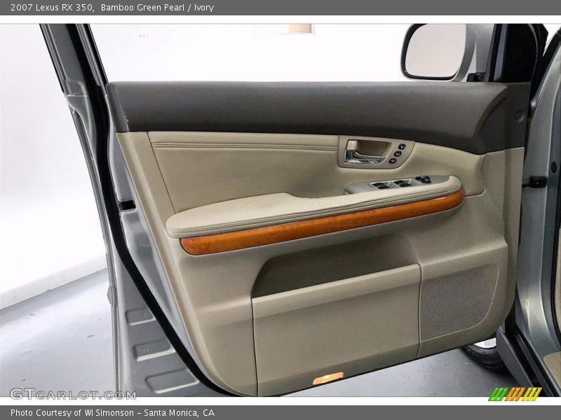 Bamboo Green Pearl / Ivory 2007 Lexus RX 350