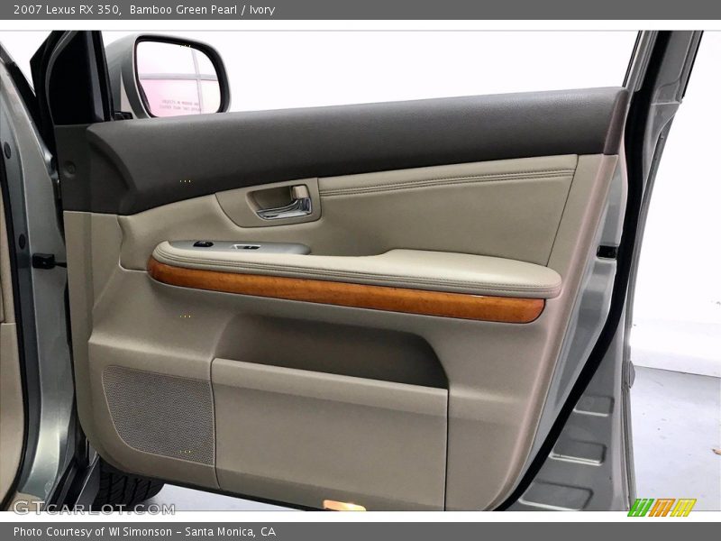 Bamboo Green Pearl / Ivory 2007 Lexus RX 350
