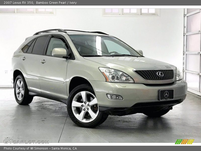 Bamboo Green Pearl / Ivory 2007 Lexus RX 350