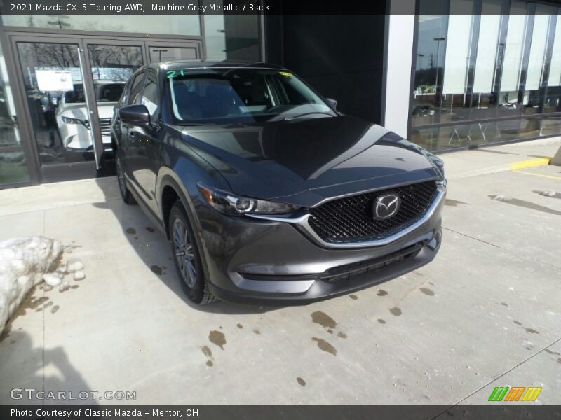 Machine Gray Metallic / Black 2021 Mazda CX-5 Touring AWD