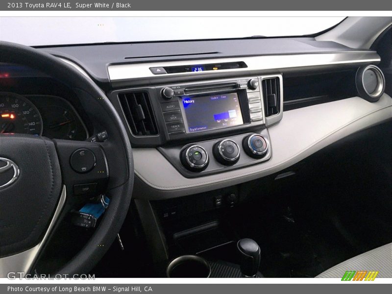 Super White / Black 2013 Toyota RAV4 LE