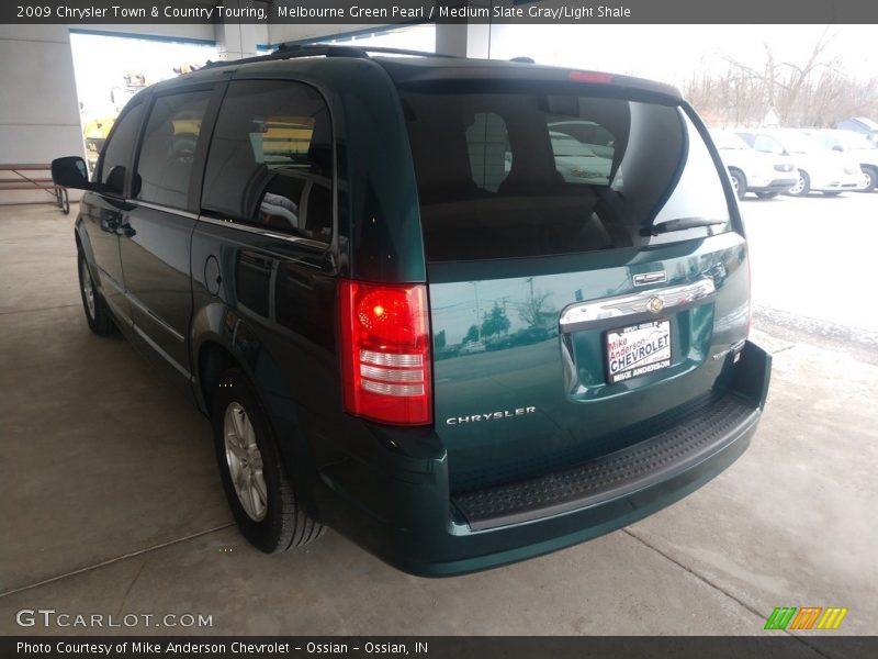 Melbourne Green Pearl / Medium Slate Gray/Light Shale 2009 Chrysler Town & Country Touring