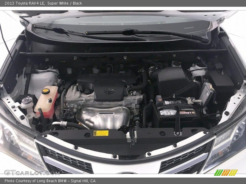 Super White / Black 2013 Toyota RAV4 LE