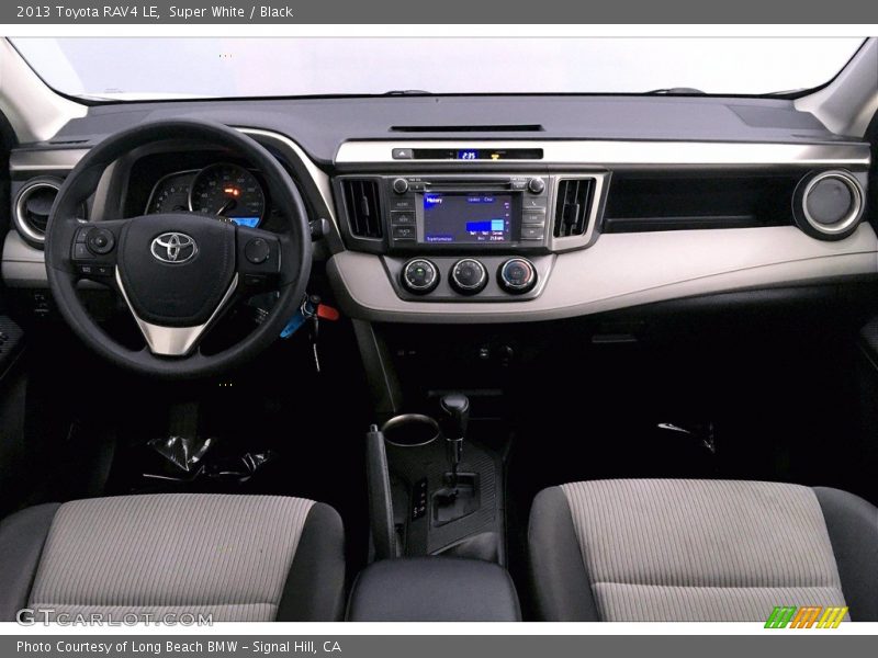 Super White / Black 2013 Toyota RAV4 LE